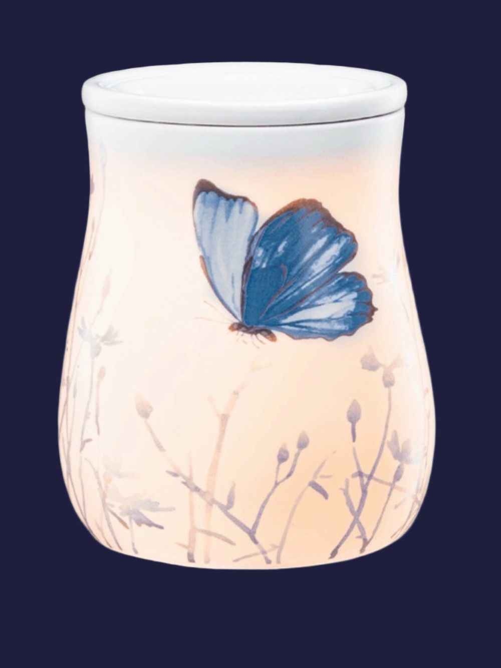 Scentsy “Free to fly” full sized blue and white butterfly plug in warmer. 🦋NEW🦋